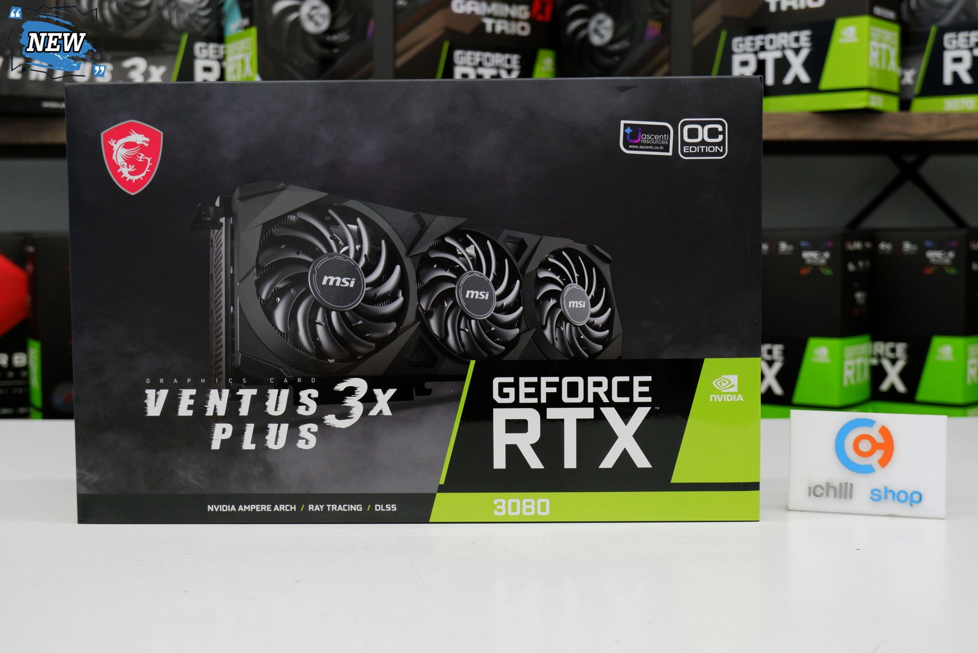 การ์ดจอ (VGA) MSI RTX3080 12GB 3F VENTUS 3X PLUS OC LHR (ของใหม่