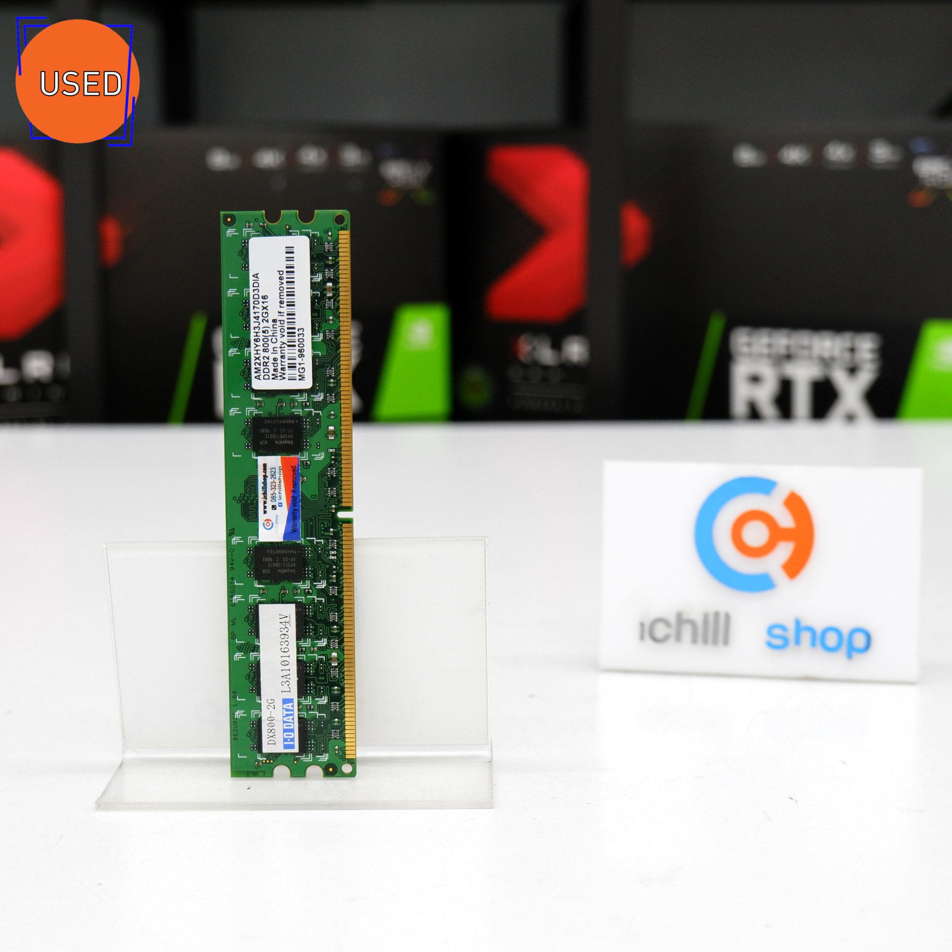 RAM (แรม) IO DATA DDR2 2GB 800MHz 16CHIP NO BOX P11149