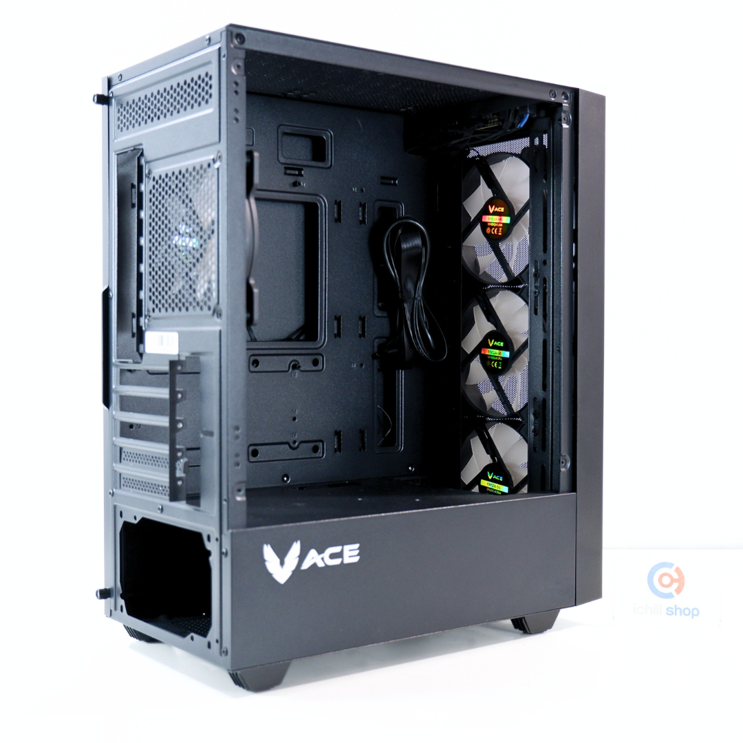 CASE (เคสเปล่า) ACE GAMER FC G001 4X TG ARGB (BLACK) P16972