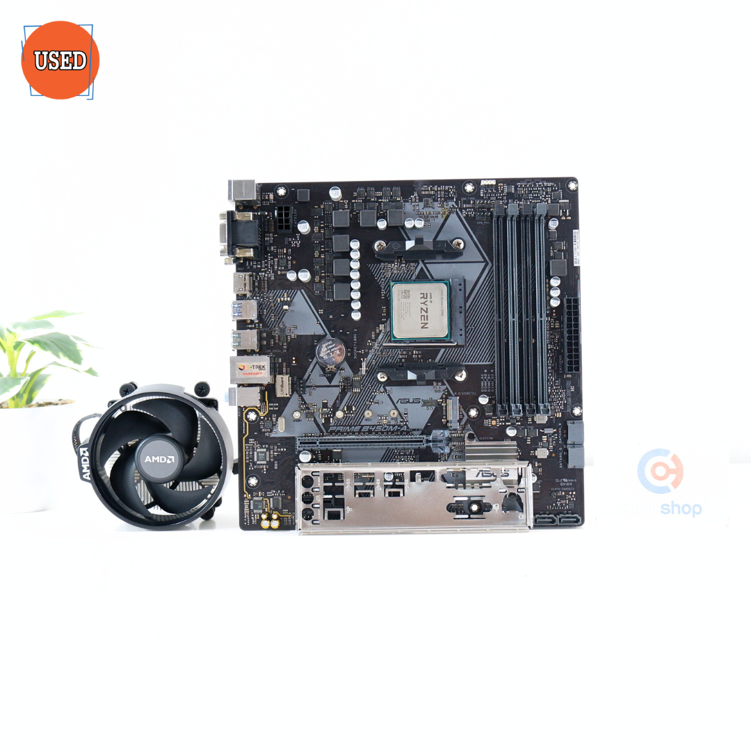 ชุดซีพียูพร้อมเมนบอร์ด CPU: AMD RYZEN 3 3200G + MB: ASUS PRIME B450M-A P16444