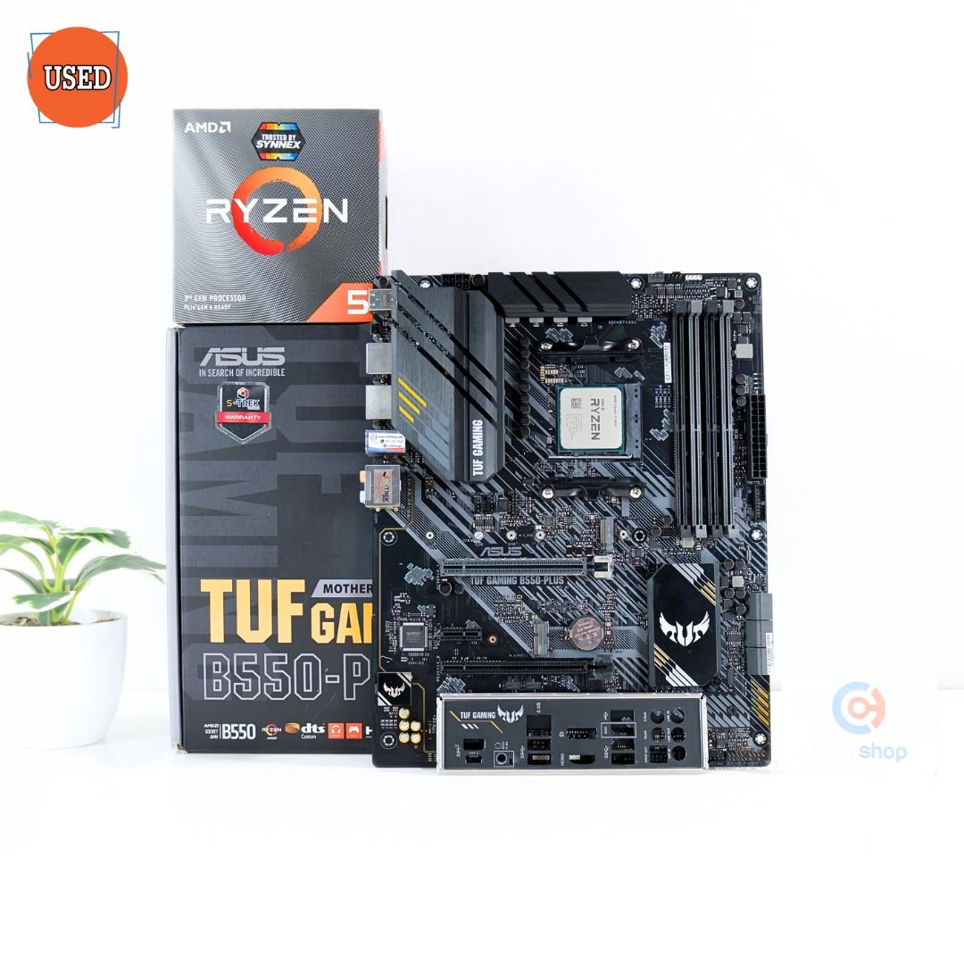 ชุดซีพียูพร้อมเมนบอร์ด CPU : AMD RYZEN 5 3600 3.6 GHz + MB : ASUS TUF GAMING B550 PLUS P15027