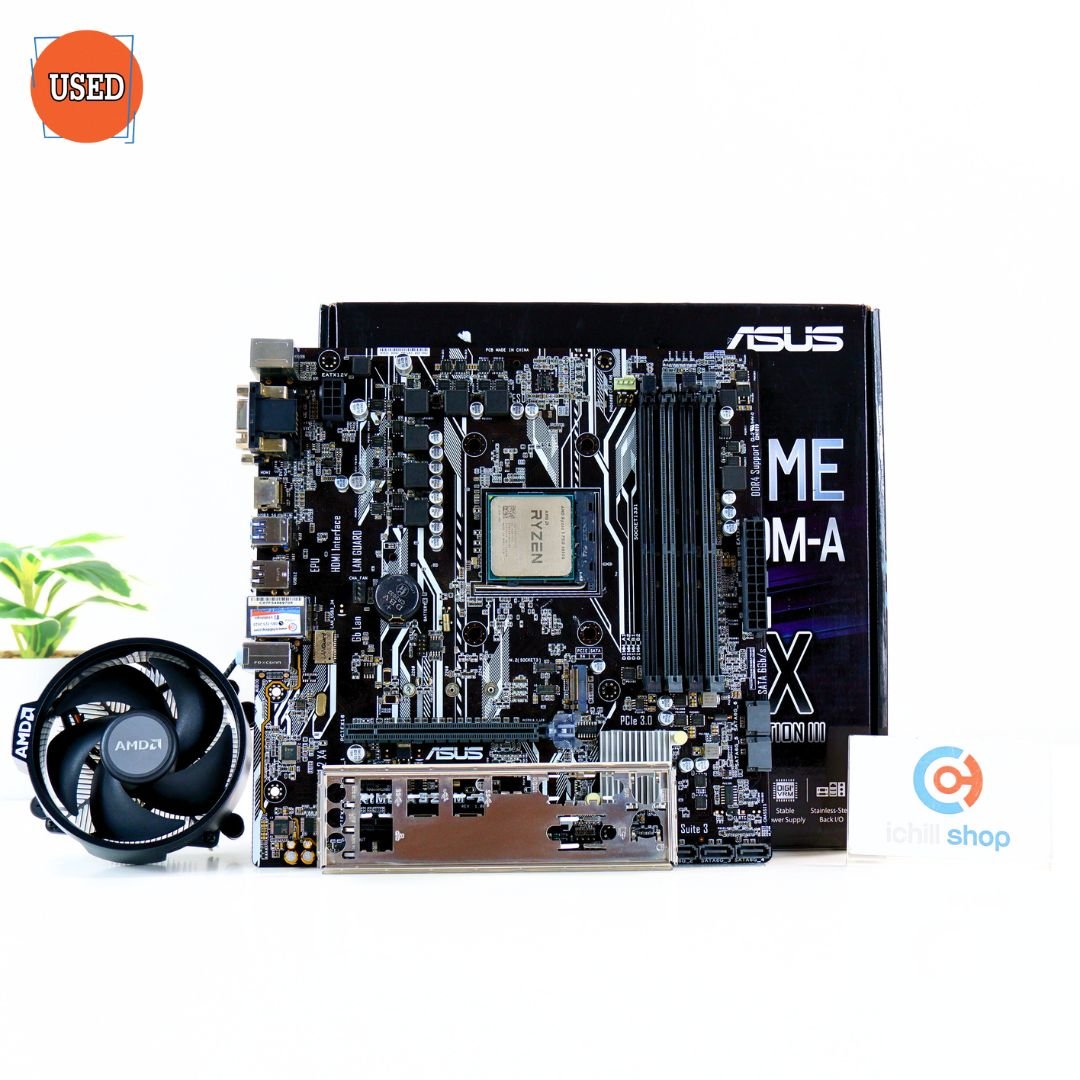 ชุดซีพียูพร้อมเมนบอร์ด CPU : AMD RYZEN 5 PRO 4650G 3.7 GHz + MB : ASUS PRIME A320M-A P15665