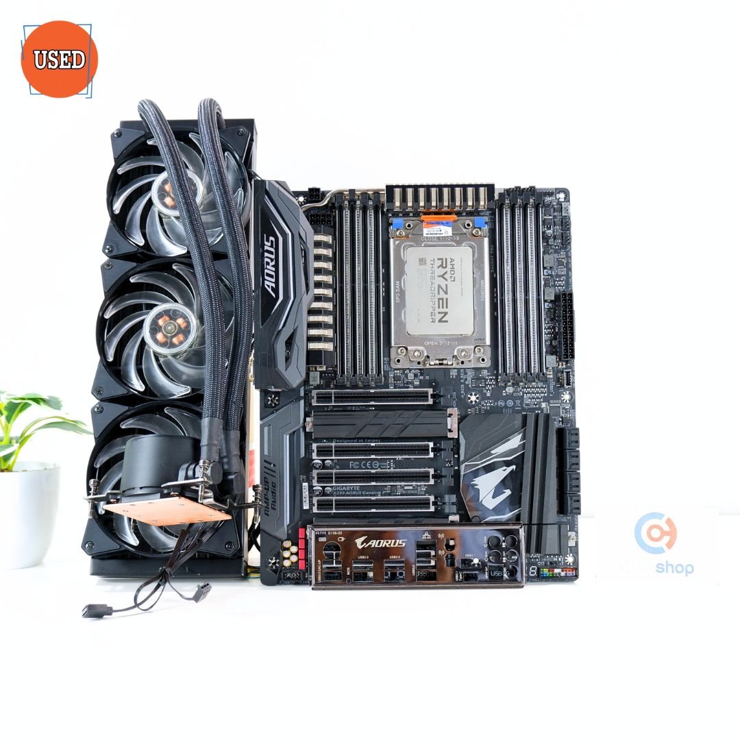 ชุดซีพียูเมนบอร์ดพร้อมชุดน้ำ CPU: AMD RYZEN 2970WX+MB: GIGABYTE X399 AORUS GAMING 7+LC: COOLER MASTER ML360 RGB P16136