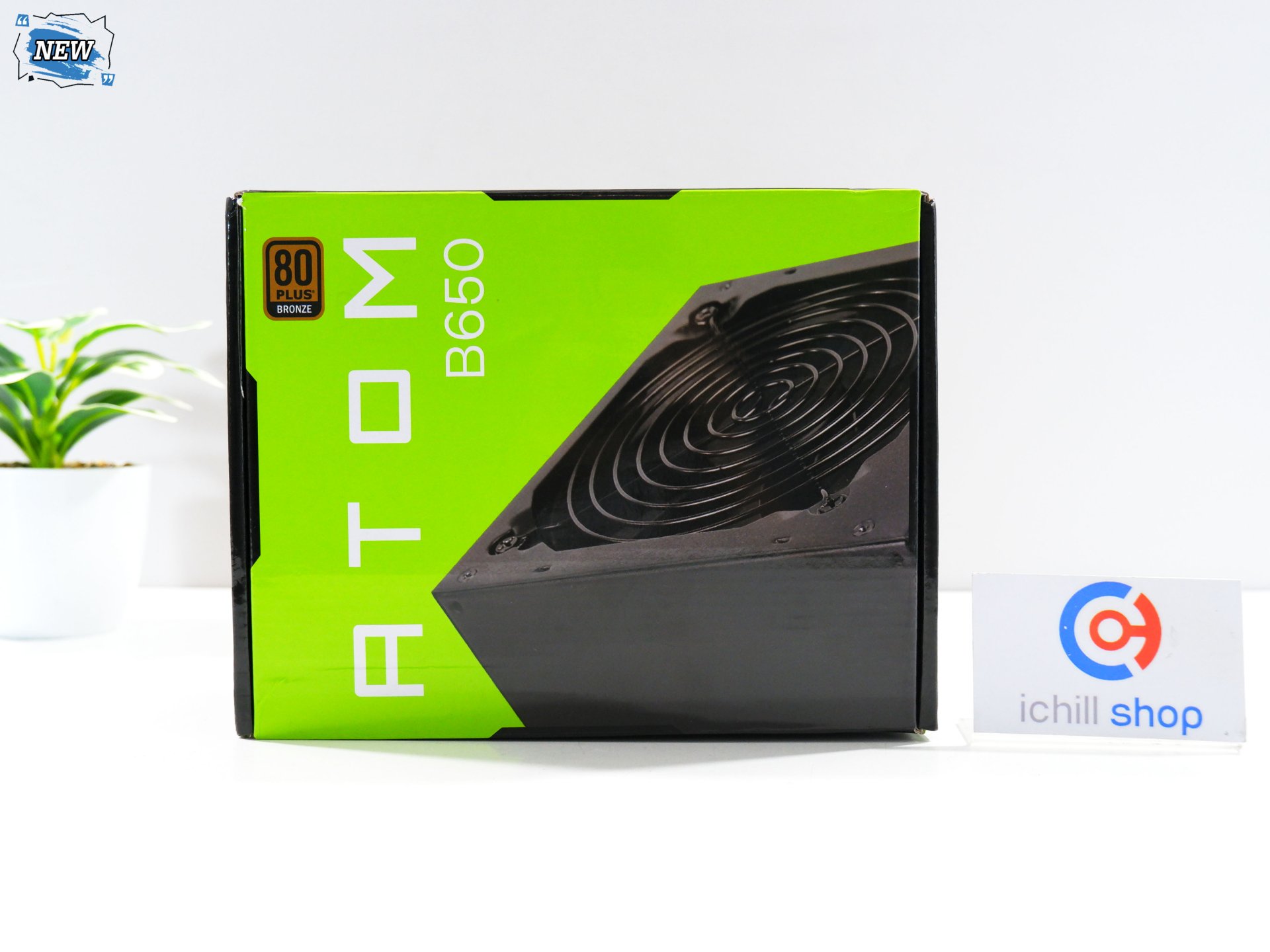 POWER SUPPLY (พาวเวอร์ซัพพลาย) ANTEC ATOM B650 650W (80 PLUS BRONZE) (ของใหม่) P13361