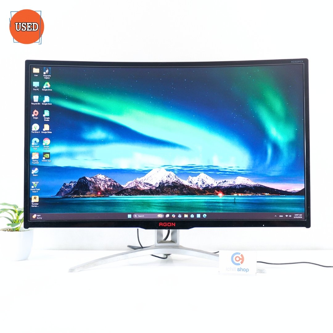 MONITOR (จอมอนิเตอร์) AOC AG322FCX 31.5 INCH FHD VA 144Hz CURVE P12782