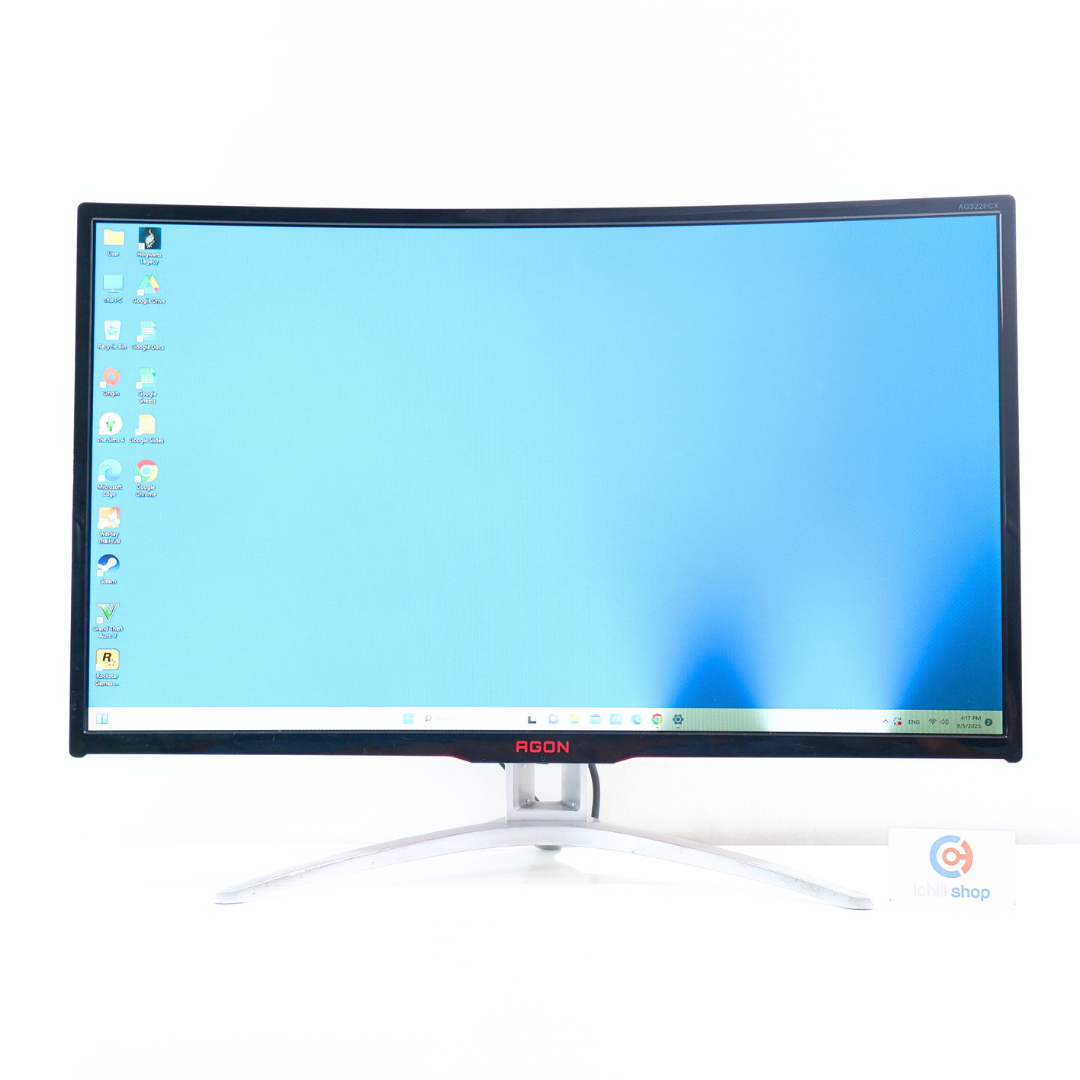 AGON 湾曲ゲーミングモニター 31.5インチ 144Hz 大画面、湾曲31.5