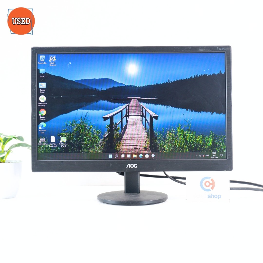 MONITOR (จอมอนิเตอร์) AOC E970SWNL 18.5 INCH HD TN 60Hz P16952
