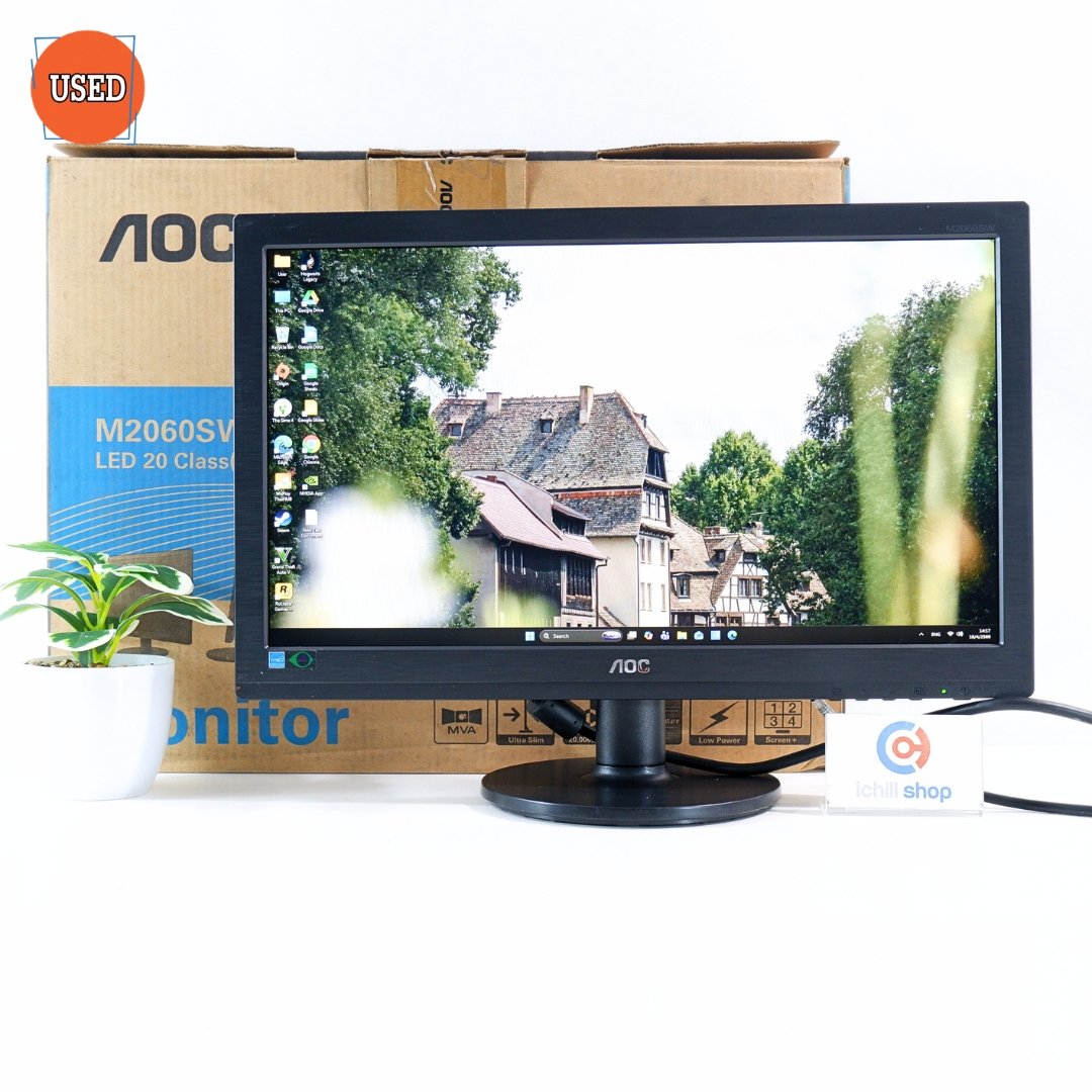 MONITOR (จอมอนิเตอร์) AOC M2060SWD 19.5 INCH MVA FHD 60Hz P17096