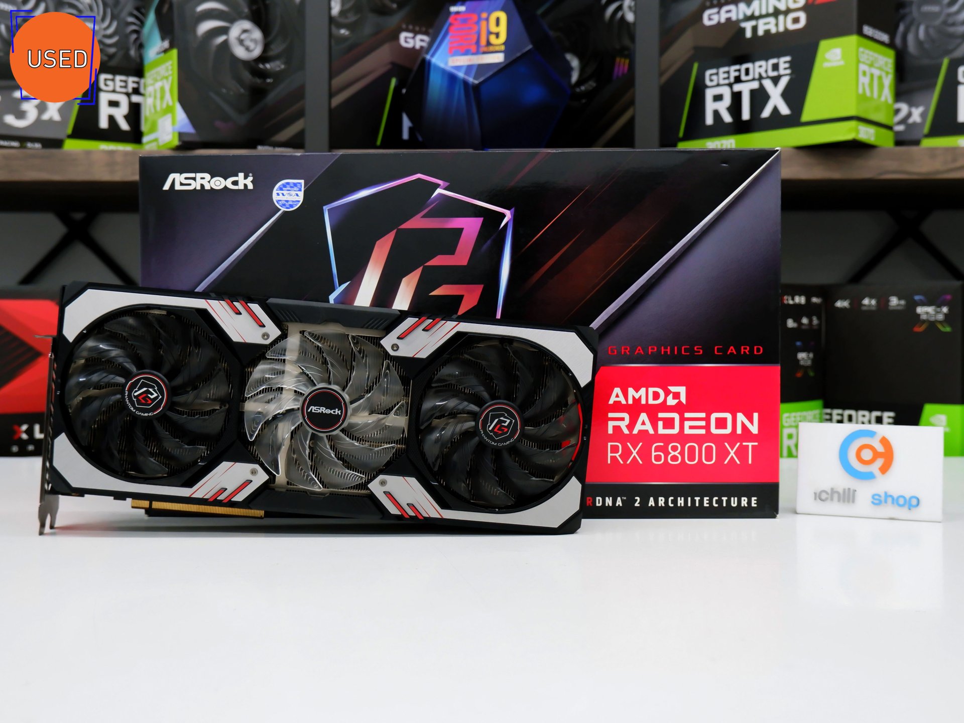 การ์ดจอ (VGA) ASROCK RX6800XT 16GB 3F PHANTOM GAMING D OC P12385