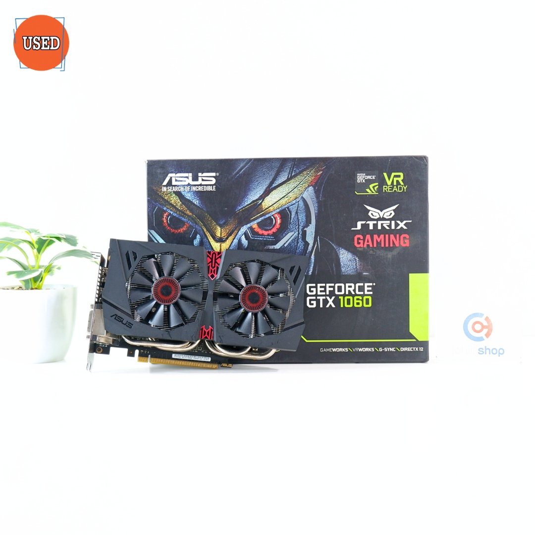 การ์ดจอ (VGA) ASUS ROG STRIX GTX1060 6GB 2F  DIRECTCU II OC P09655