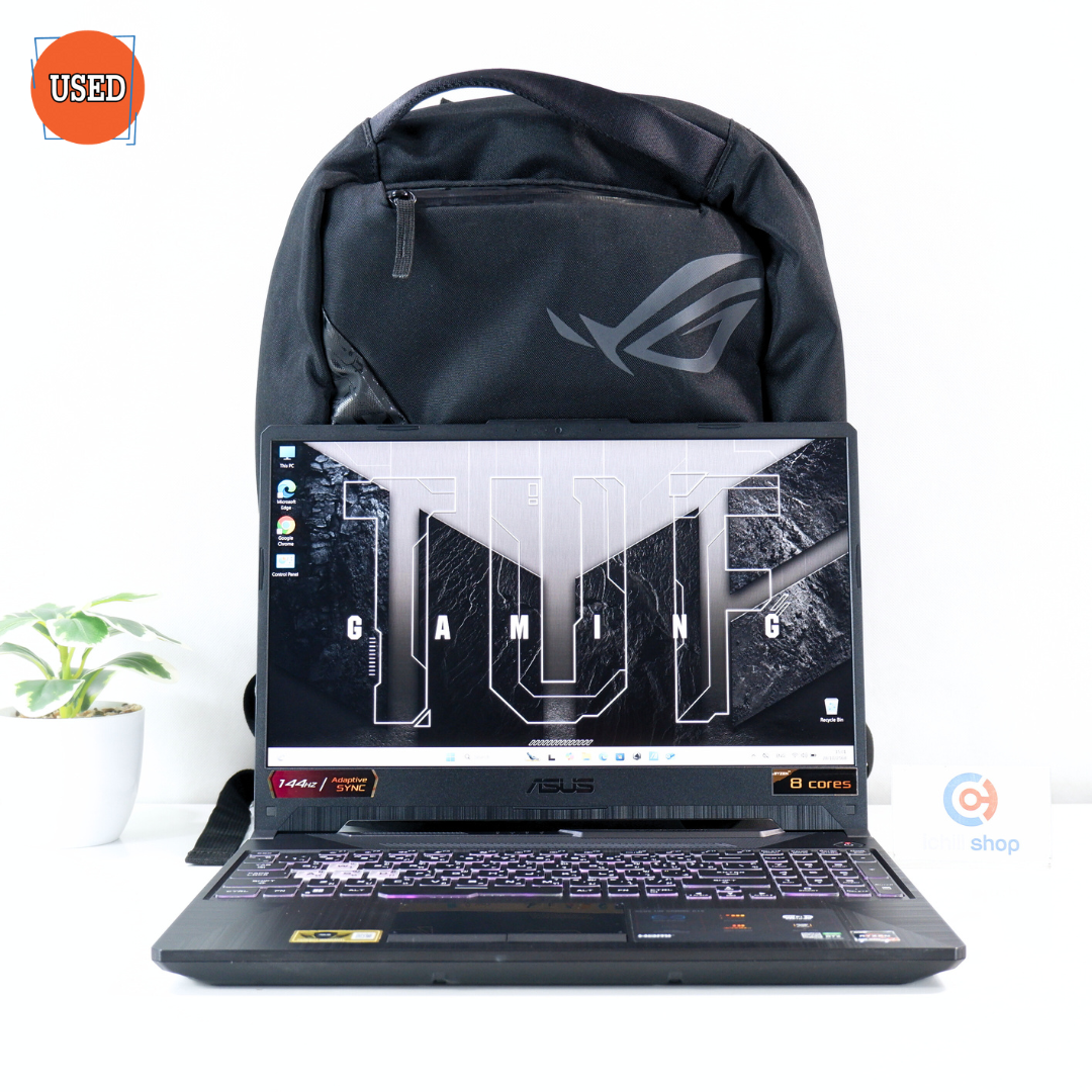 NOTEBOOK (โน๊ตบุ๊ค) ASUS / CPU RYZEN 7 4800H / จอ 15.6 FHD / GPU RTX3050 4GB / RAM DDR4 16GB 3200MHz / SSD 512GB P16638