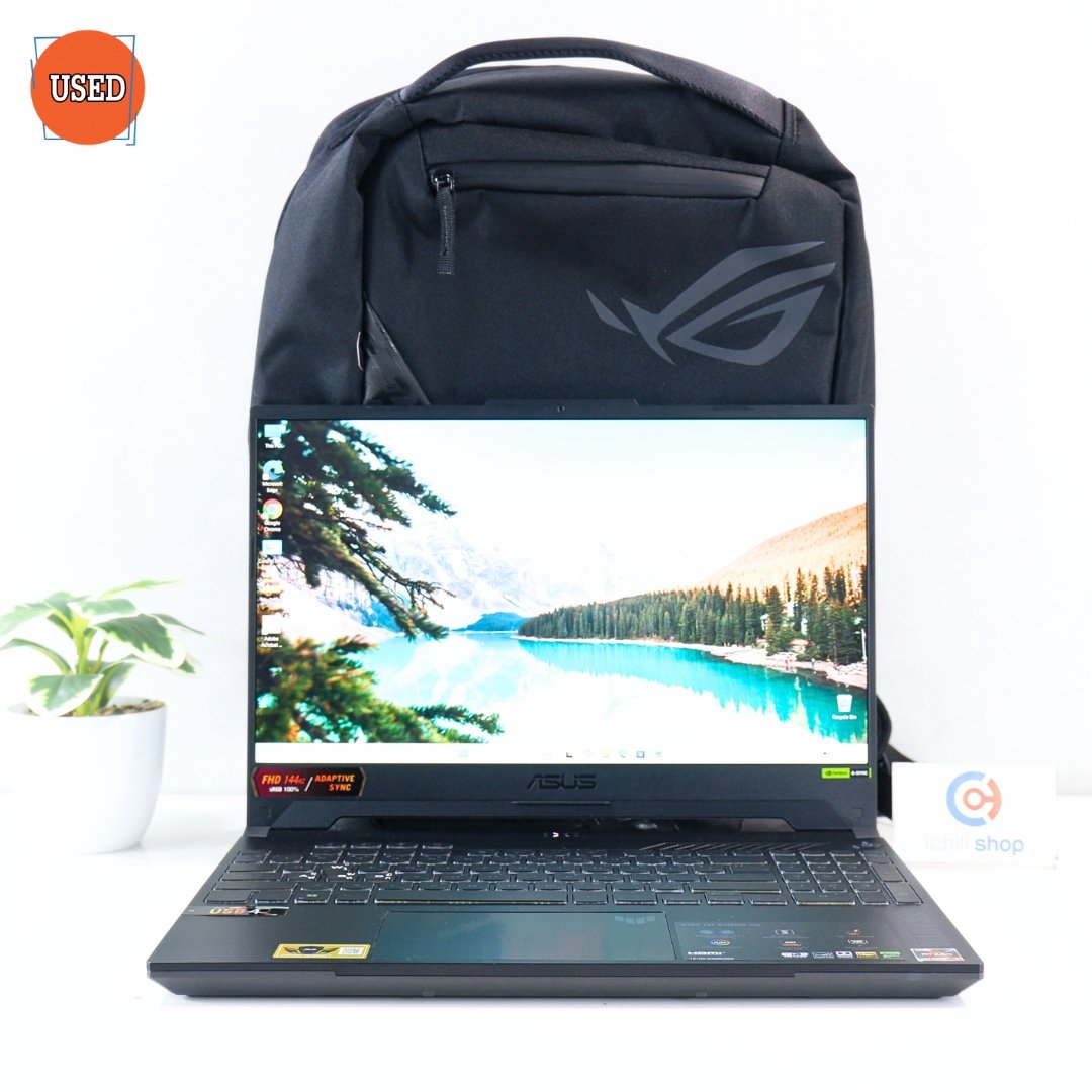 NOTEBOOK (โน๊ตบุ๊ค) ASUS/CPU RYZEN 7 7735HS/จอ 15.6 FHD/GPU RTX4050 6GB/RAM DDR5 16GB/SSD M.2 500GB+512GB P17177