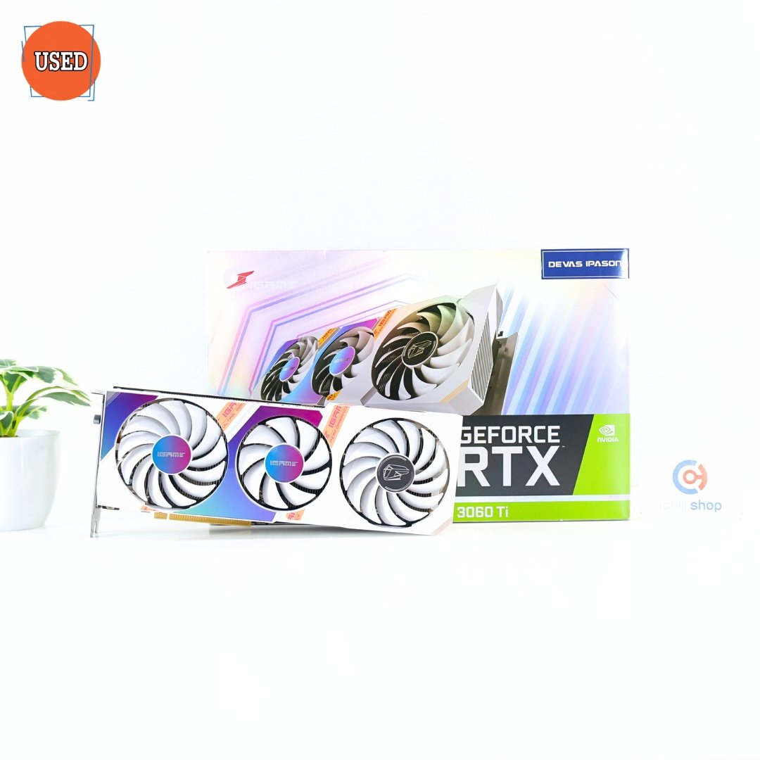 การ์ดจอ (VGA) COLORFUL IGAME RTX3060TI 8GB 3F ULTRA W OC P17505