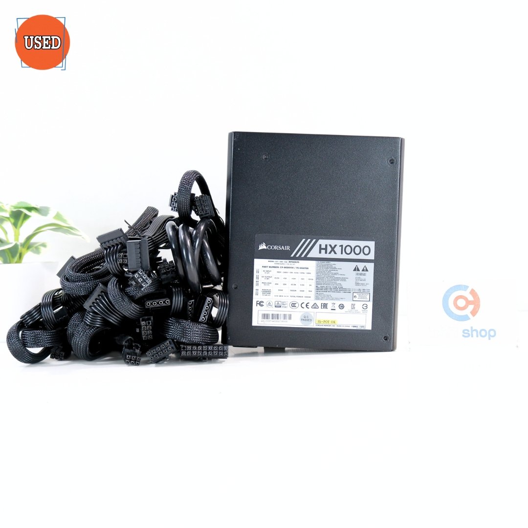 POWER SUPPLY (พาวเวอร์ซัพพลาย) CORSAIR HX1000 1000W (80 PLUS PLATINUM) P16186