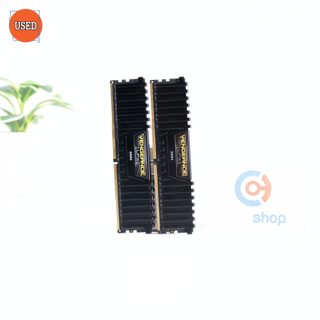 RAM (แรม) CORSAIR VENGEANCE LPX DDR4 8GB (4GBX2) 2400MHz BLACK P16607