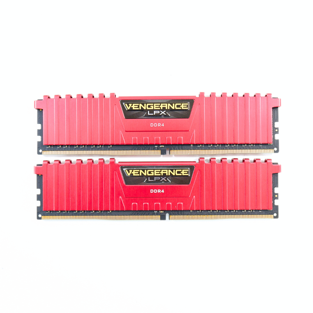RAM (แรม) CORSAIR VENGEANCE LPX DDR4 8GB (4GBX2) 2400MHz RED P16608