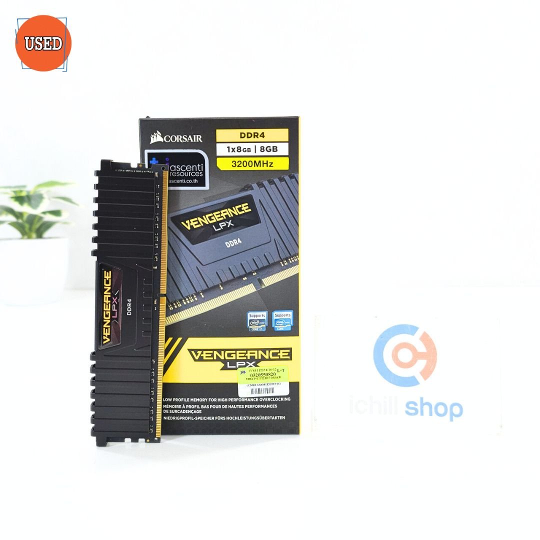 RAM (แรม) CORSAIR VENGEANCE LPX DDR4 8GB (8X1) 3200MHz P15686