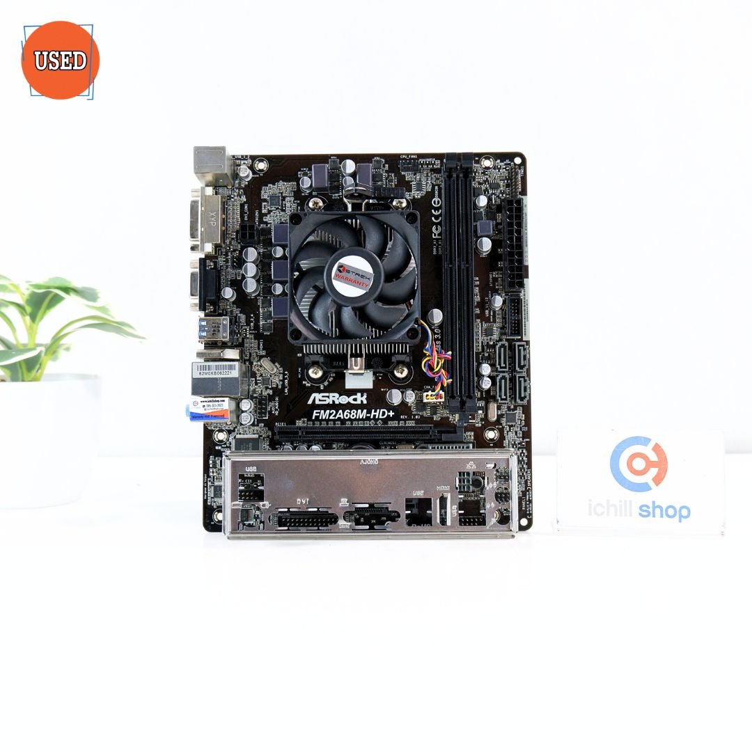 ชุดซีพียูพร้อมเมนบอร์ด CPU : AMD A8-7600 3.1 GHz + MB : ASROCK FM2A68M-HD+ P16132