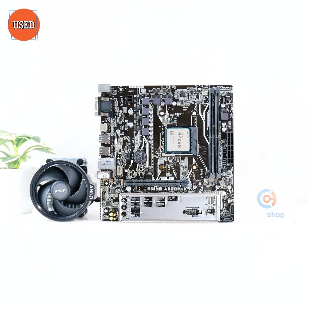 ชุดซีพียูพร้อมเมนบอร์ด CPU: AMD RYZEN 5 4500 + MB: ASUS PRIME A320M-K P17747