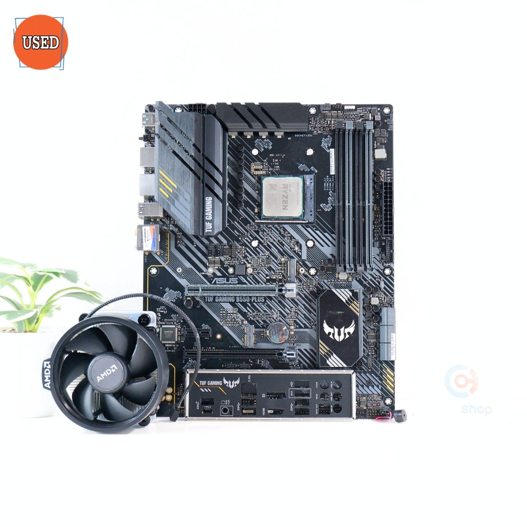 ชุดซีพียูพร้อมเมนบอร์ด CPU: AMD RYZEN 5 5600X + MB: ASUS TUF GAMING B550-PLUS P15353