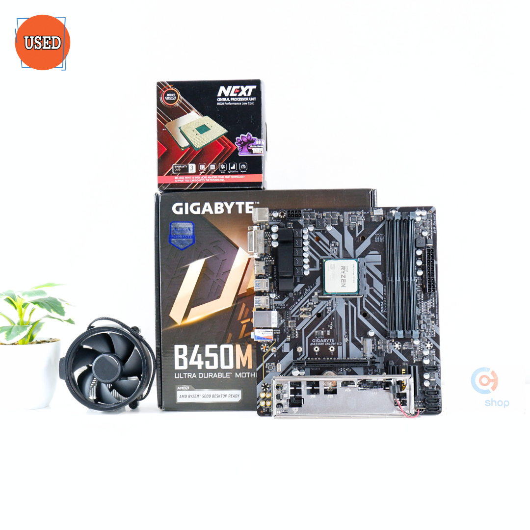 ชุดซีพียูพร้อมเมนบอร์ด CPU: AMD RYZEN 7 5700G + MB: GIGABYTE B450M DS3H V2 P16815
