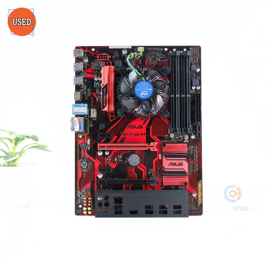 ชุดซีพียูพร้อมเมนบอร์ด CPU: INTEL CELERON G3930 + MB: ASUS EX B250-V7 P17267