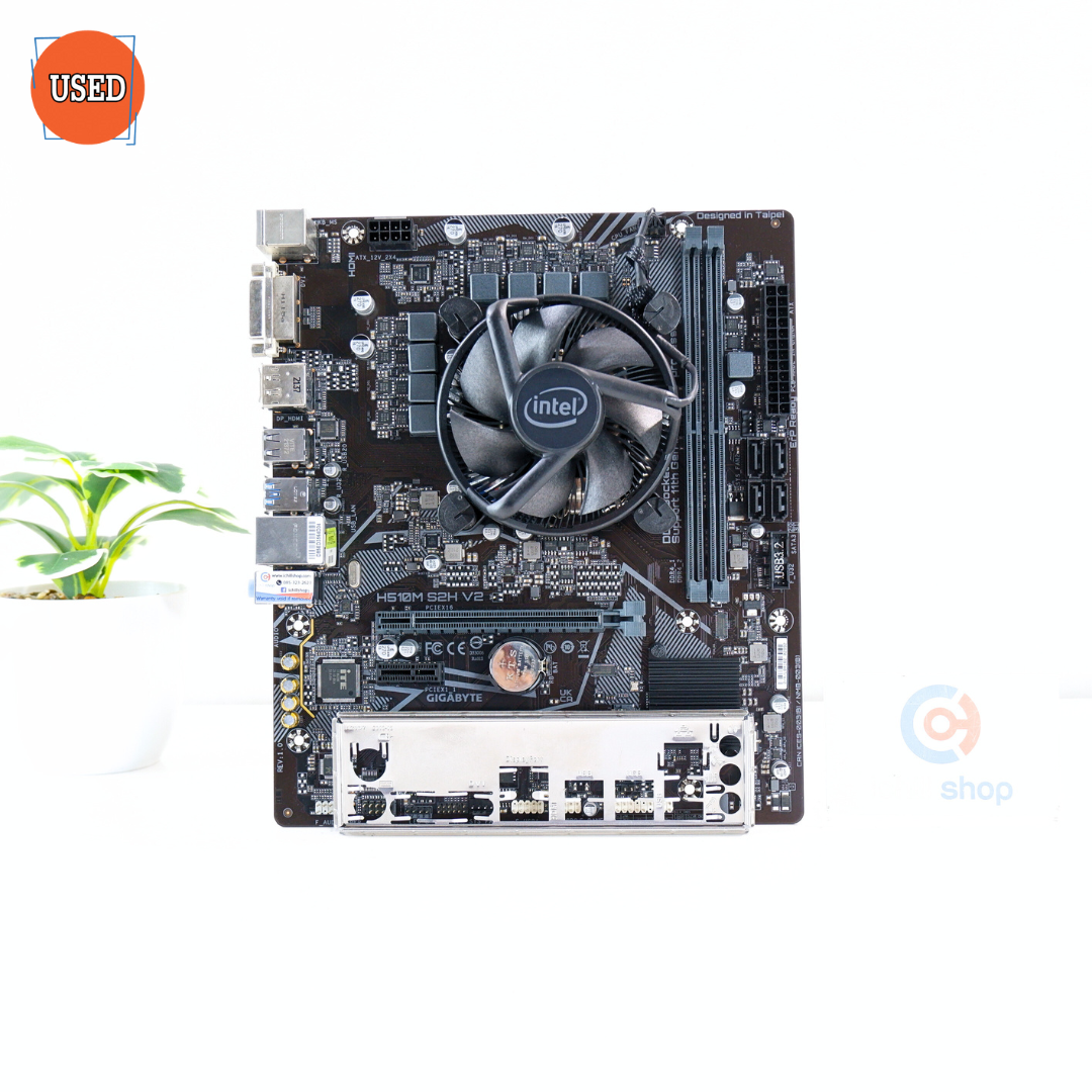 ชุดซีพียูพร้อมเมนบอร์ด CPU: INTEL CORE I3-10105F + MB: GIGABYTE H510M S2H V2 P16576