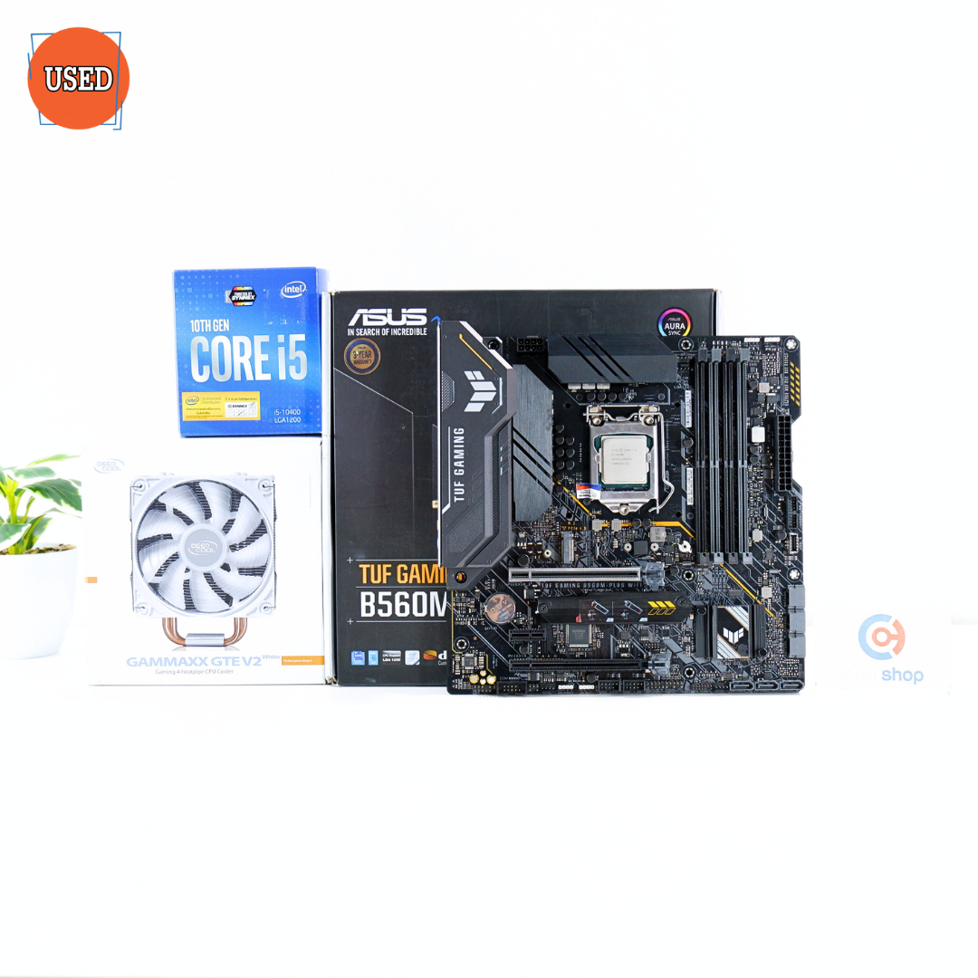 ชุดซีพียูพร้อมเมนบอร์ด CPU: INTEL CORE I5-10400 + MB: ASUS TUF GAMING B560M-PLUS WIFI P16572