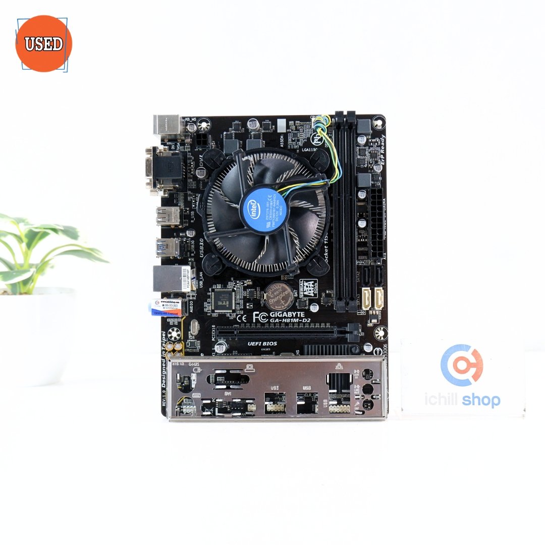 ชุดซีพียูพร้อมเมนบอร์ด CPU: INTEL CORE I5-4460 + MB: GIGABYTE GA-H81M-D2 P17209