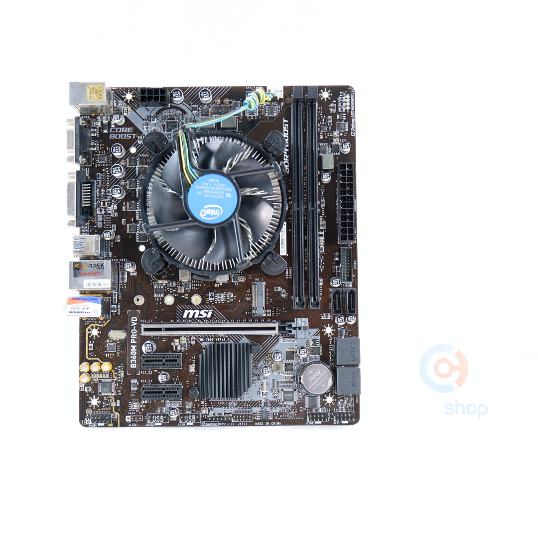 ชุดซีพียูพร้อมเมนบอร์ด CPU: INTEL CORE I5-8400 + MB: MSI B360M PRO