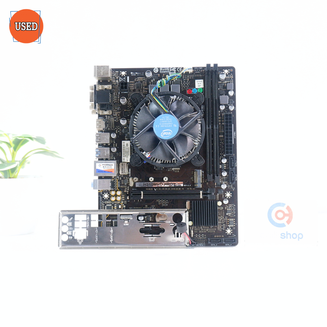 ชุดซีพียูพร้อมเมนบอร์ด CPU: INTEL CORE I5-9400F + MB: BIOSTAR H310MHD PRO2 P12508