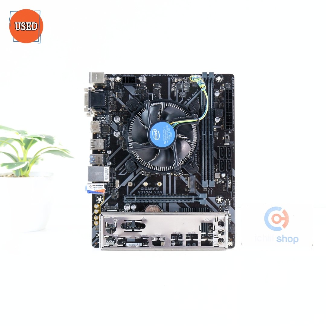 ชุดซีพียูพร้อมเมนบอร์ด CPU: INTEL CORE I5-9400F + MB: GIGABYTE H310M S2H P15102