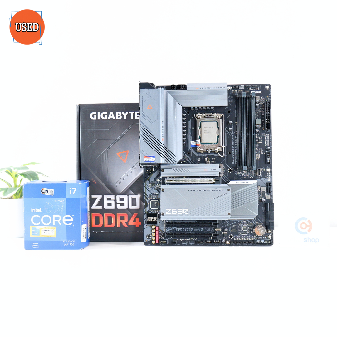 ชุดซีพียูพร้อมเมนบอร์ด CPU: INTEL CORE I7-12700F + MB: GIGABYTE Z690 GAMING X DDR4 P16552