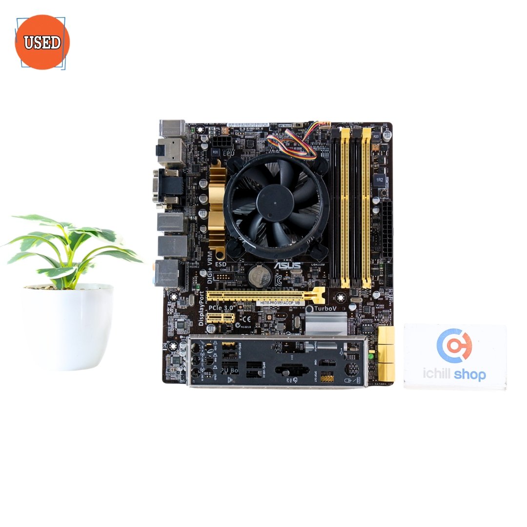 ชุดซีพียูพร้อมเมนบอร์ด CPU: INTEL CORE I7-4770 + MB: ASUS H87M-PRO P17386