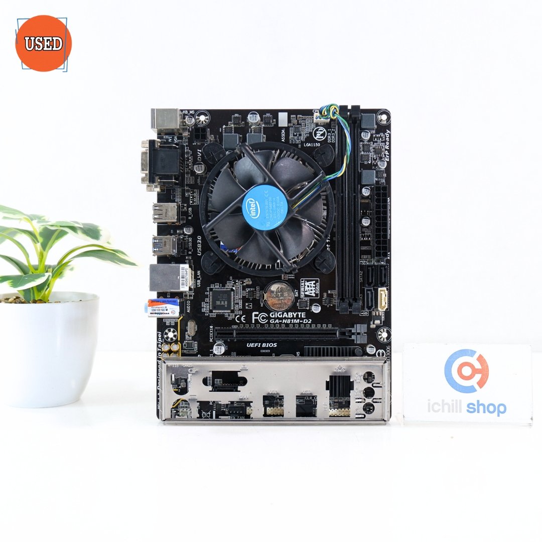 ชุดซีพียูพร้อมเมนบอร์ด CPU: INTEL CORE I7-4790 + MB: GIGABYTE GA-H81M-D2 P17028