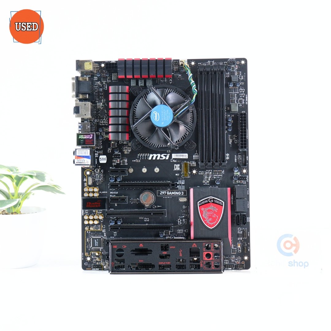 ชุดซีพียูพร้อมเมนบอร์ด CPU: INTEL CORE I7-4790 + MB: MSI Z97 GAMING 3 P17033