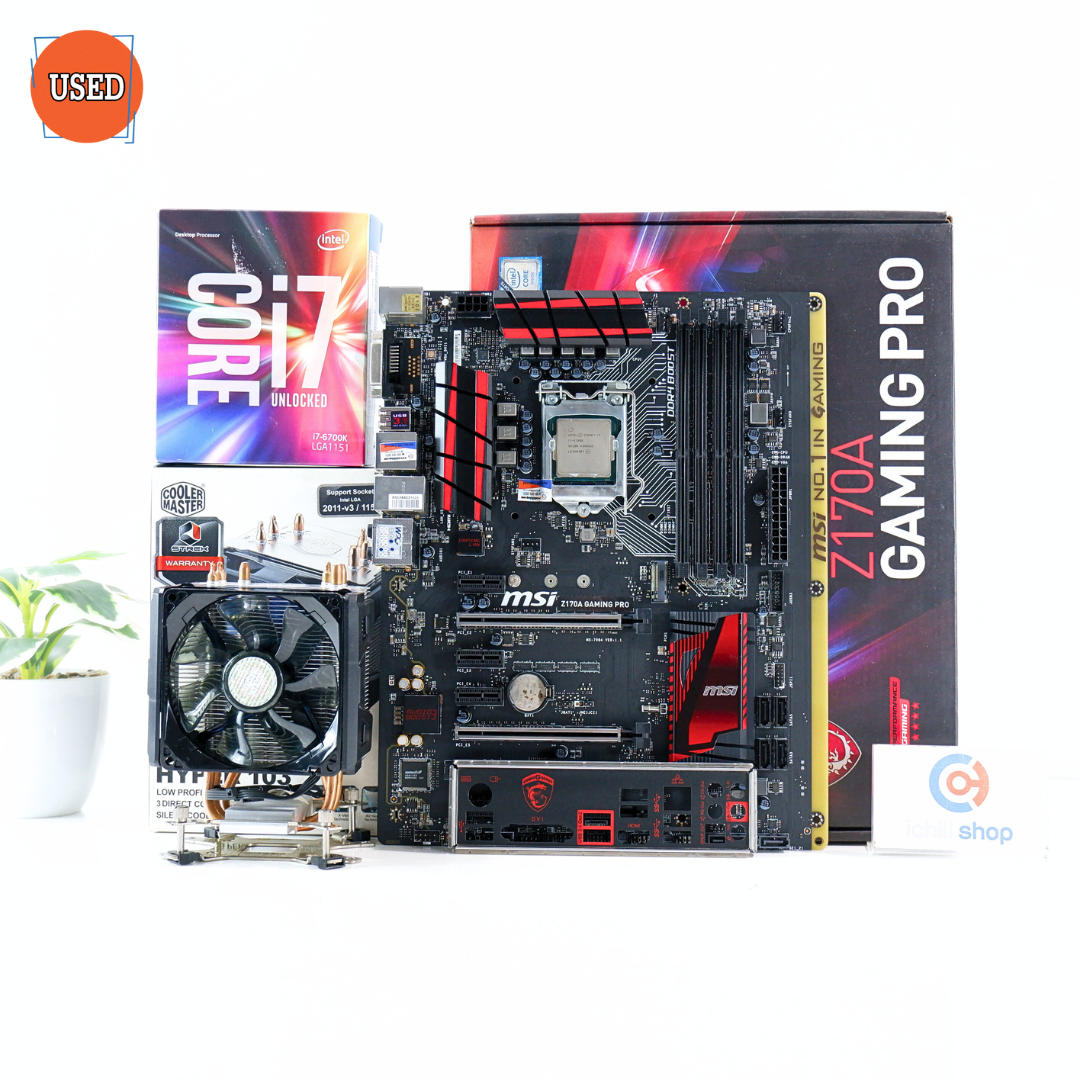 ชุดซีพียูพร้อมเมนบอร์ด CPU: INTEL CORE I7-6700K + MB: MSI Z170A GAMING PRO P16764