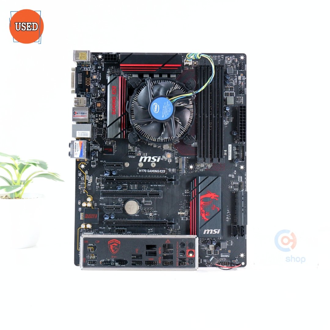 ชุดซีพียูพร้อมเมนบอร์ด CPU: INTEL CORE I7-7700 + MB: MSI H170 GAMING M3 P17299