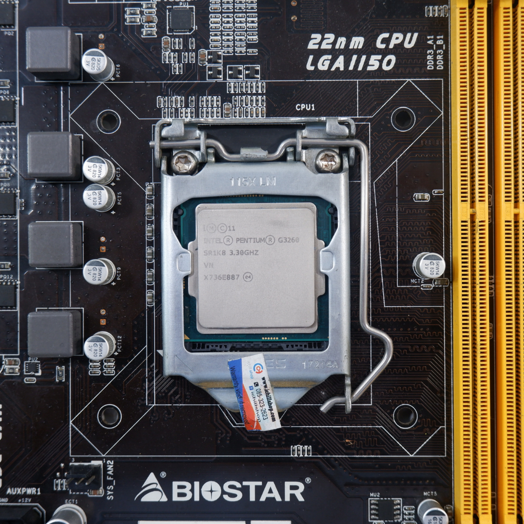 ชุดซีพียูพร้อมเมนบอร์ด CPU: INTEL PENTIUM G3260 + MB: BIOSTAR H81A BTC ...