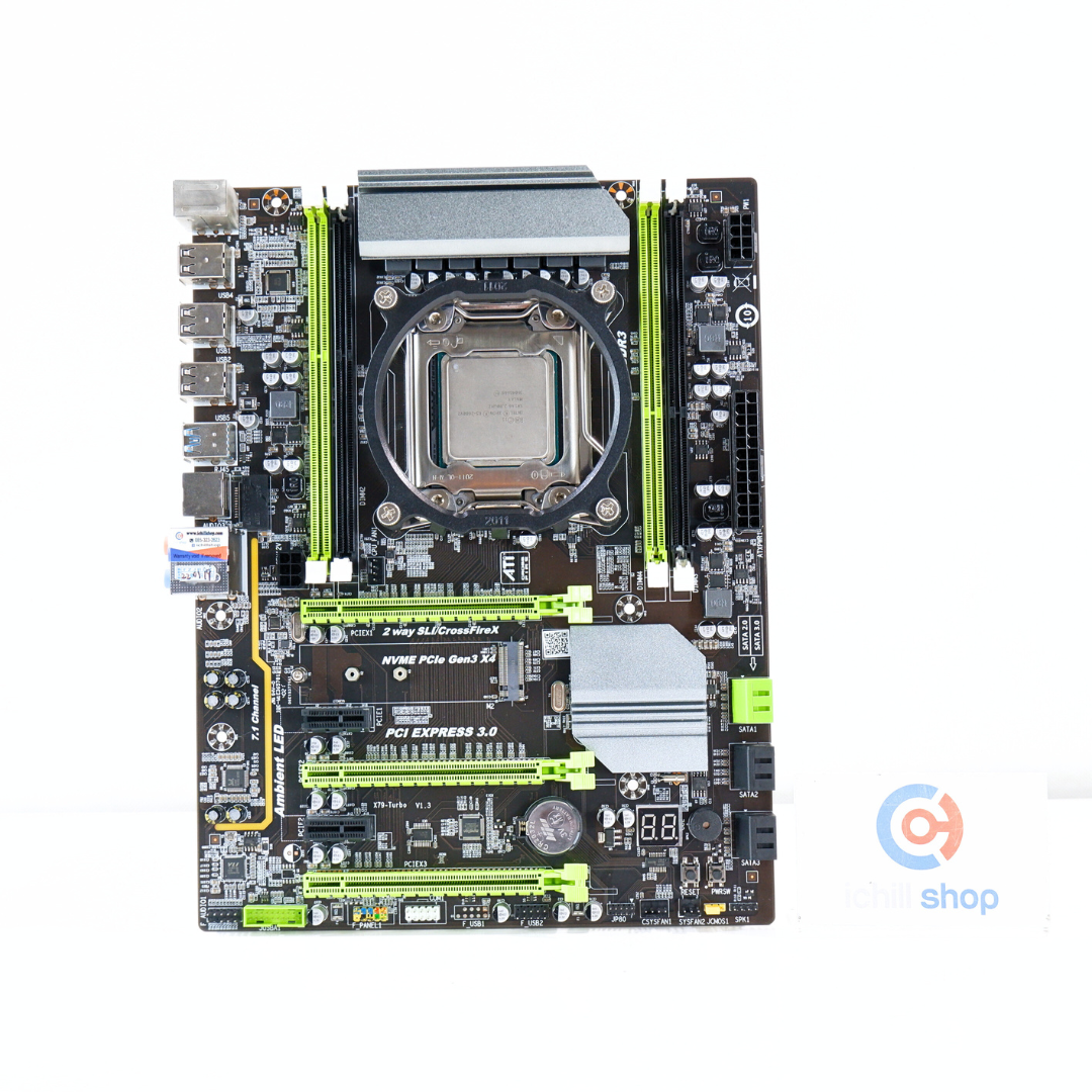 ชุดซีพียูพร้อมเมนบอร์ด CPU: INTEL XEON E5-2680 V2 + MB: ATERMITER X79 ...