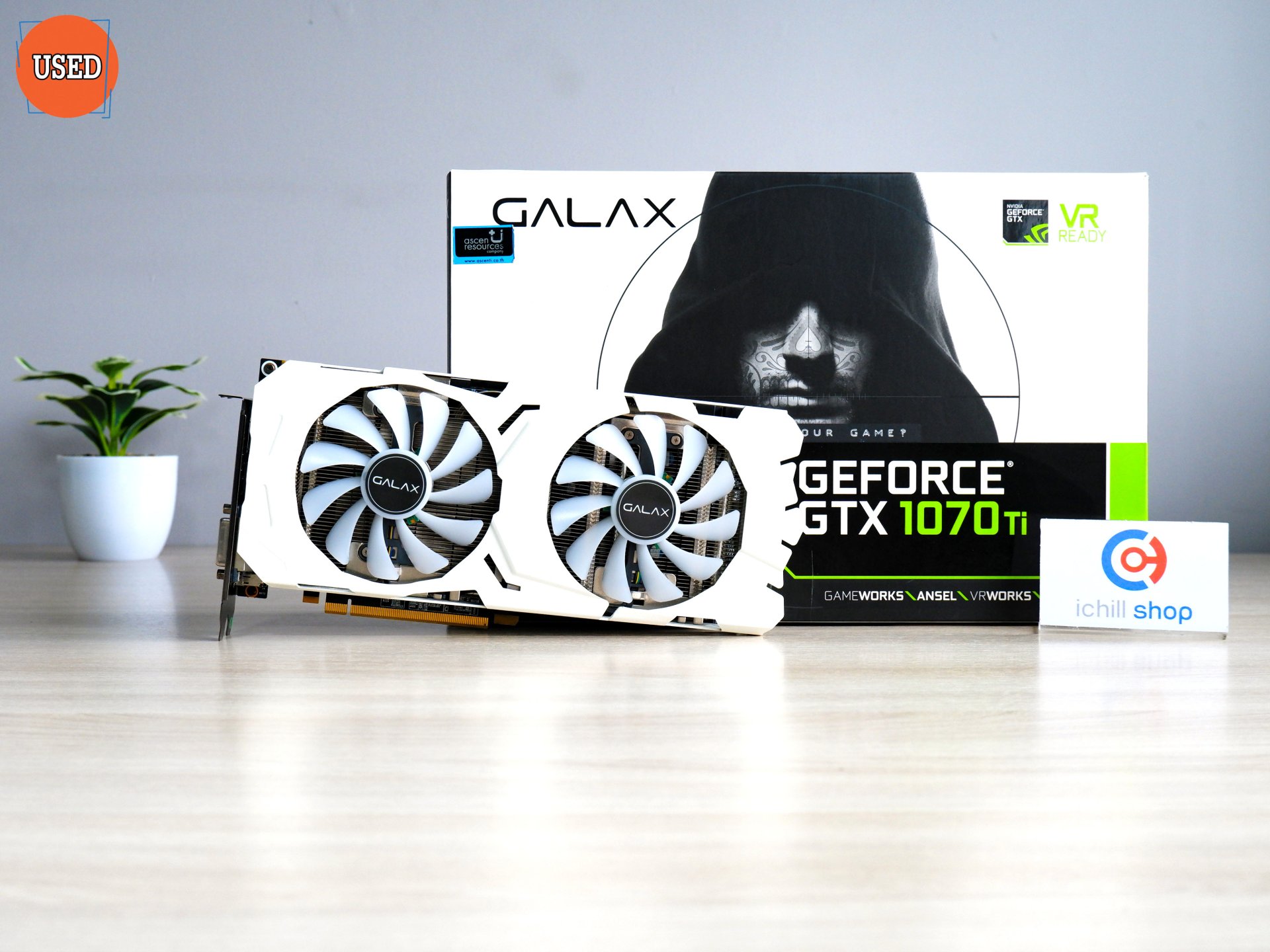 การ์ดจอ (VGA) GALAX GTX1070TI 8GB 2F EX-SNPR WHITE P12831 - ichillshop