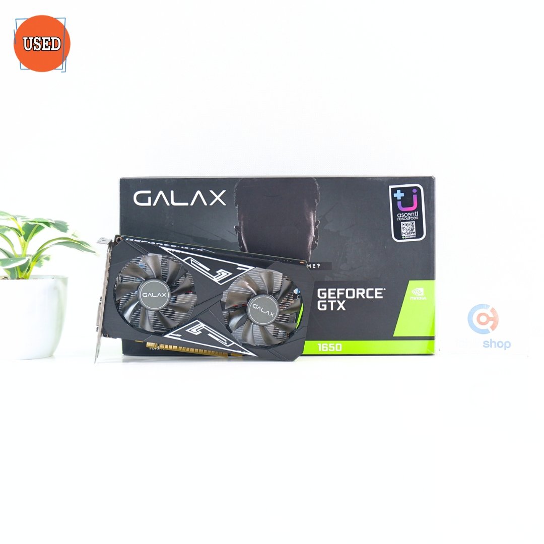 การ์ดจอ (VGA) GALAX GTX1650 4GB 2F EX PLUS 1-CLICK OC P07898
