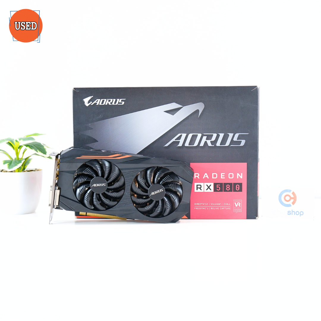 การ์ดจอ (VGA) GIGABYTE AORUS RX580 8GB 2F P13646 ichillshop