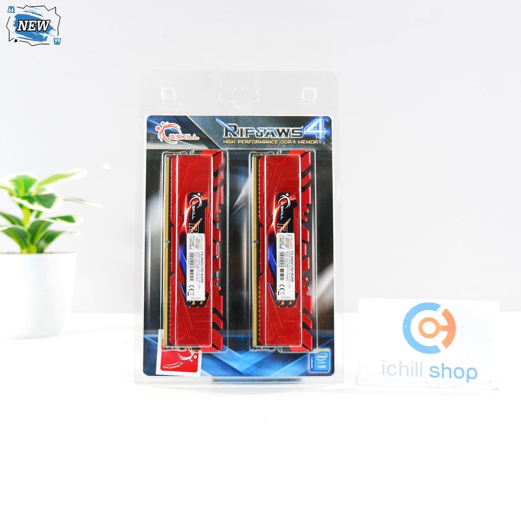 RAM (แรม) G.SKILL RIPJAWS 4 DDR4 8GB (4X2) 2400MHZ (ของใหม่) P14036