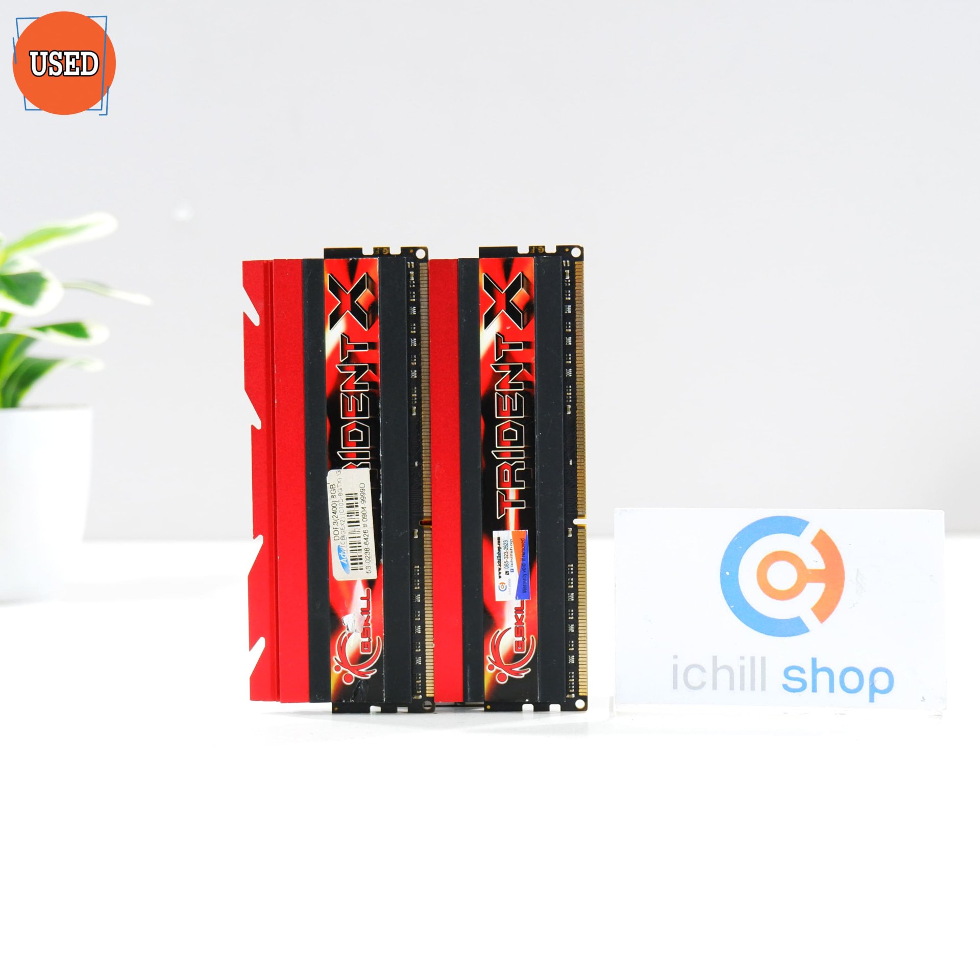 RAM (แรม) G.SKILL TRIDENT X DDR3 8GB (4X2) 2400MHZ P14166