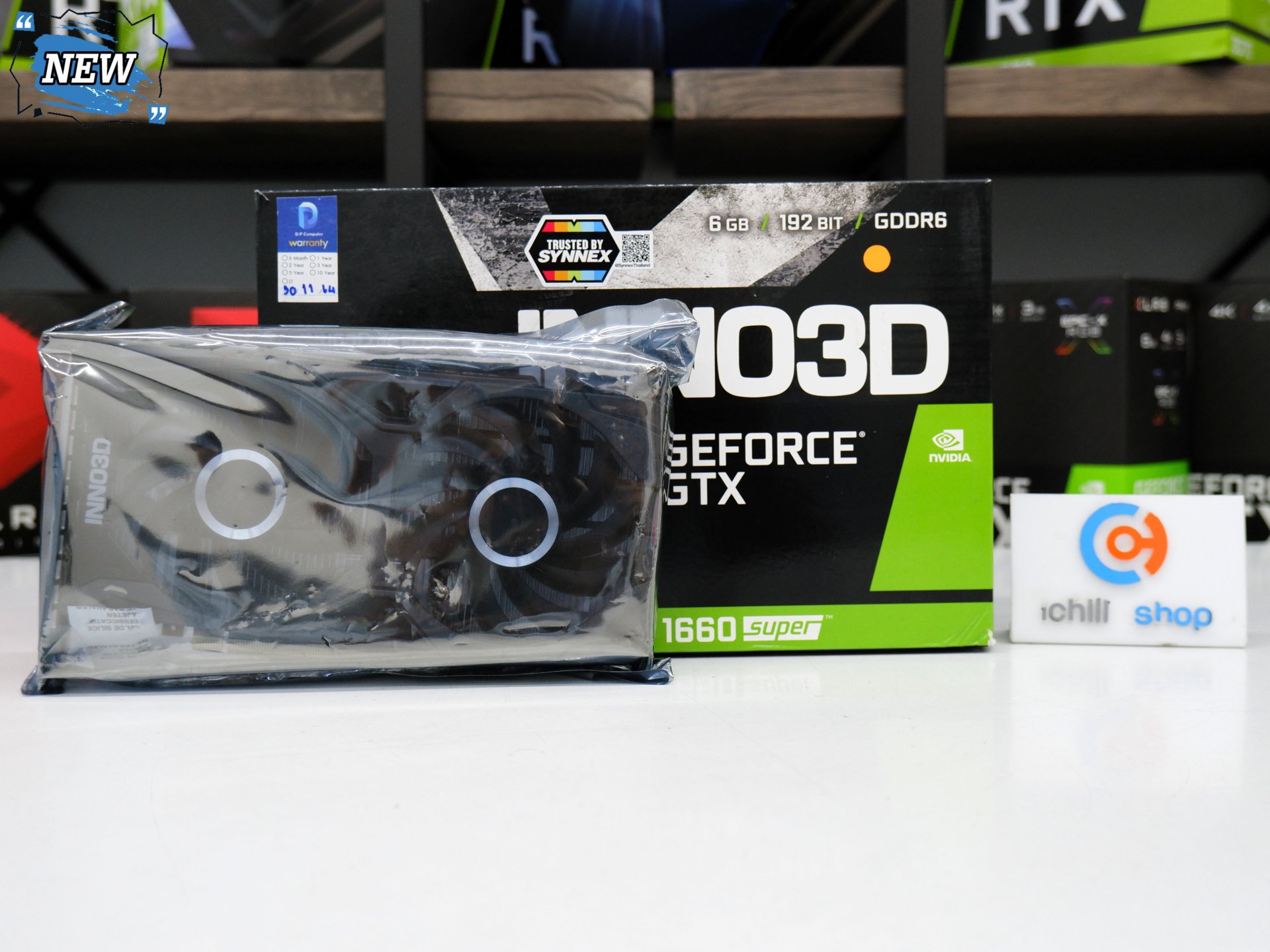 การ์ดจอ (VGA) INNO3D GTX1660SUPER 6GB 2F TWIN X2 (ของใหม่) P12615