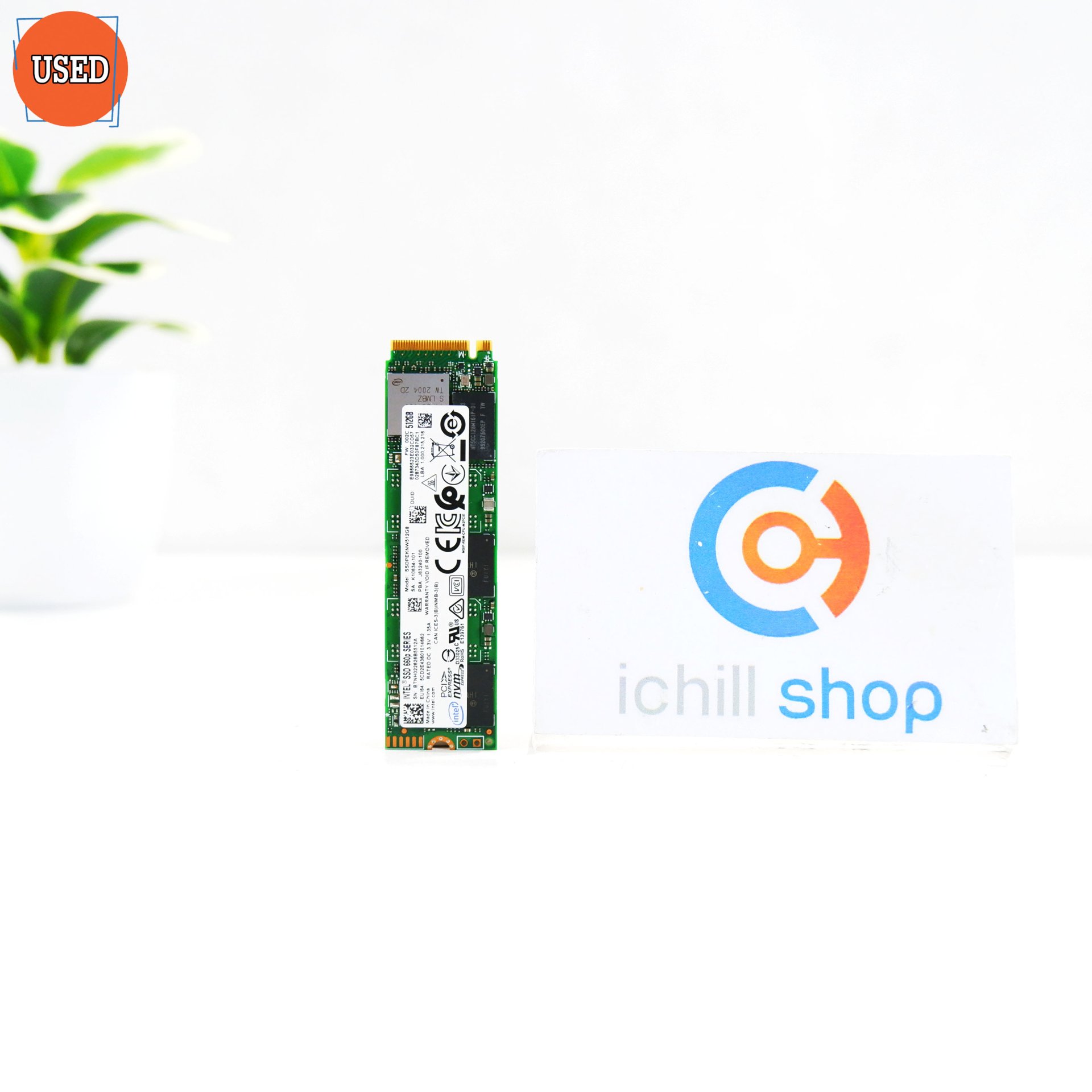 SSD (เอสเอสดี) INTEL 660P SERIES 512GB PCIe NVMe M.2 2280 P14426
