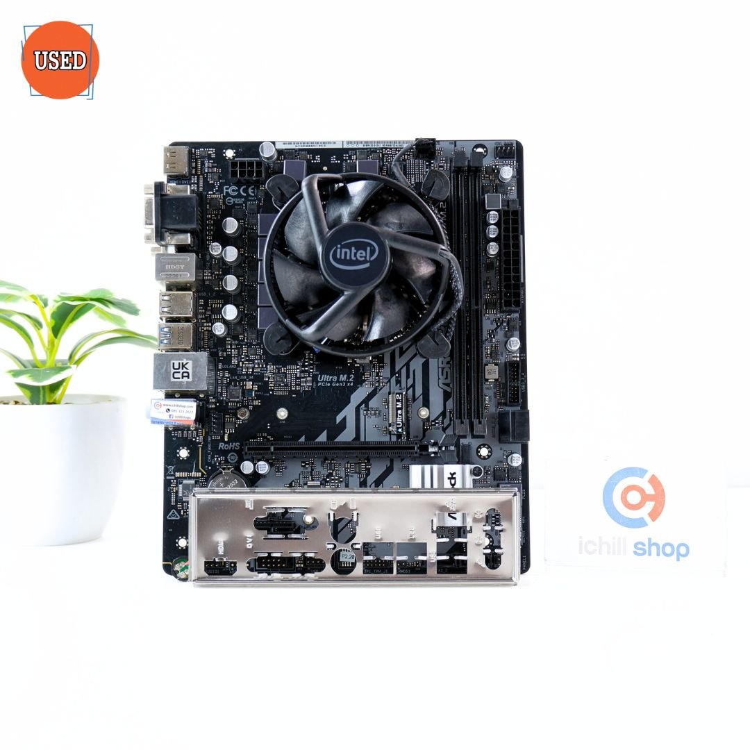 ชุดซีพียูพร้อมเมนบอร์ด CPU : INTEL CORE I3-10105F + MB : ASROCK H510M-HDV M.2 P15607