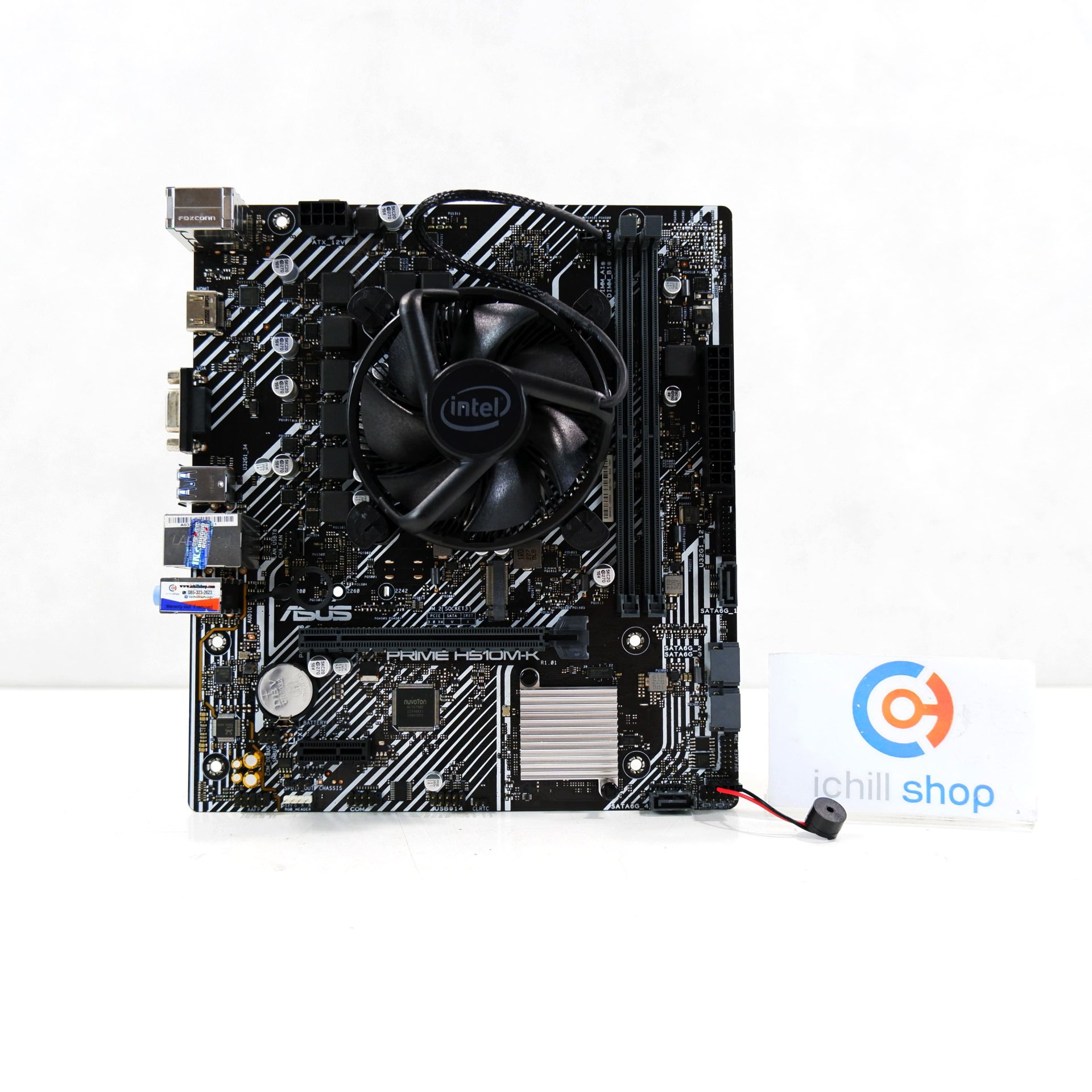 ชุดซีพียูพร้อมเมนบอร์ด CPU : INTEL CORE I3-10105F + MB : ASUS