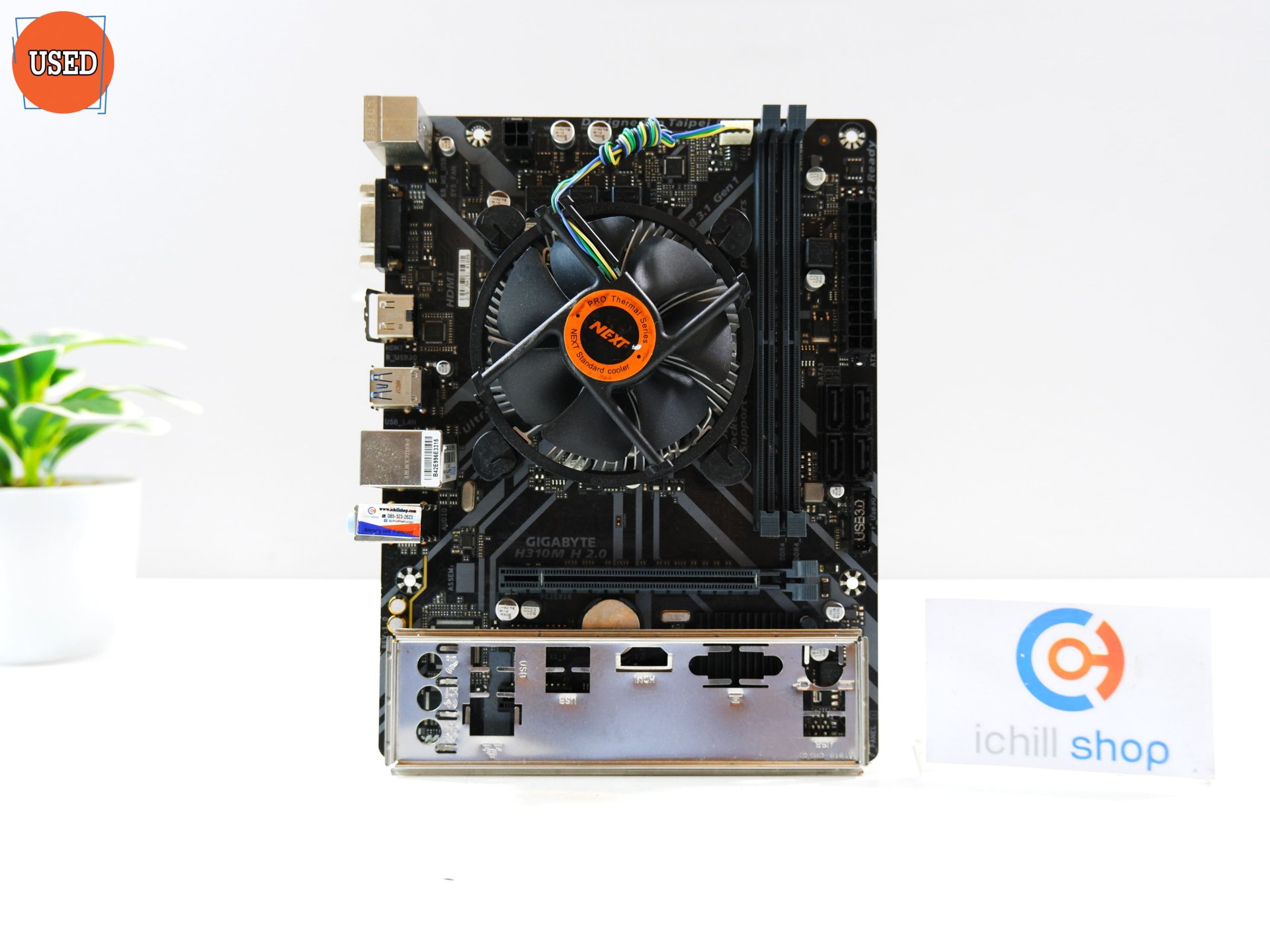 ชุดซีพียูพร้อมเมนบอร์ด CPU : INTEL CORE I3-9100F + MB : GIGABYTE H310M H 2.0 P14136